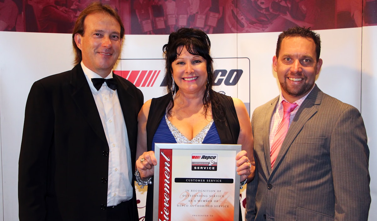 Repco Customer Service Award for 2014.